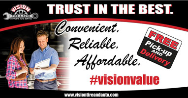 Vision Tire & Auto Banner | Vision Tire & Auto